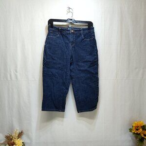 Style & Co Jeans 6P Tummy Control High Waist Capri Jeans Cotton / Spandex Blend